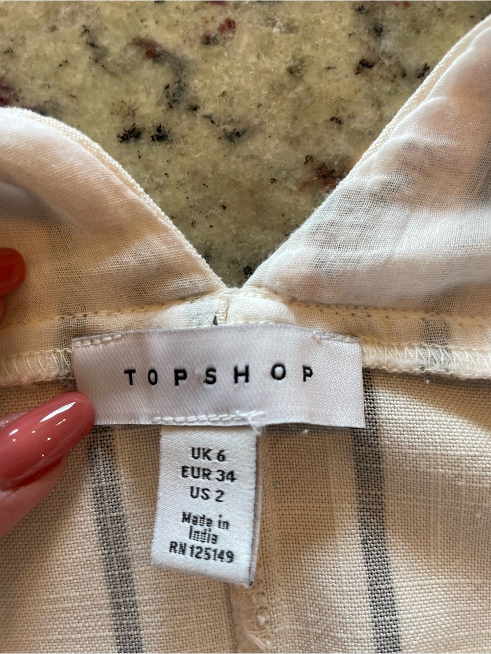 New Topshop black/white striped pinafore button up midi dress 2 - Picture 7 of 9